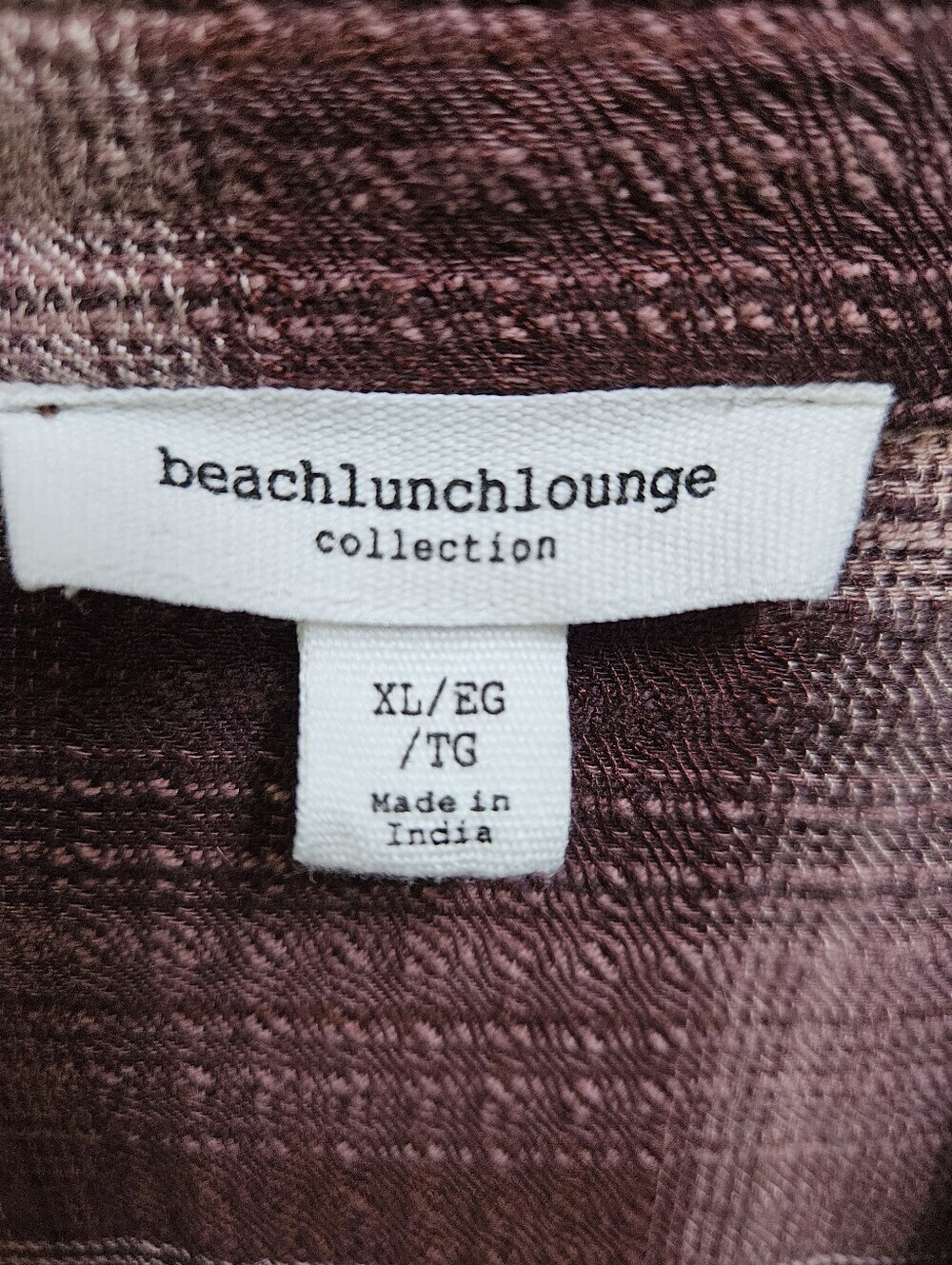 beachlunchlounge Elly Plaid Button Down Shirt XL Japanese Maple Viscose Cotton - Picture 2 of 14
